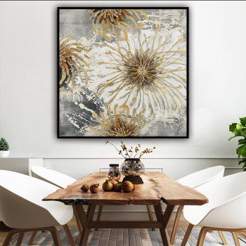 Flower Wall Art Hand Painted Modern Abstract Oil Painting On Canvas For Living Room Home Decor No Frame heavy Texture