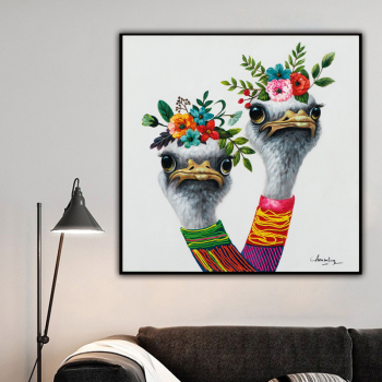Modern Canvas Home Decoration Modern Art Handmade Animal Oil Painting