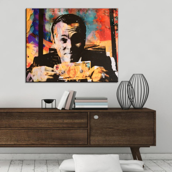 HD Canvas Print Home Wall Decor Art Painting Wolf Of Wall Street Talks Abstract Framed Canvas Wall Art Invincible
