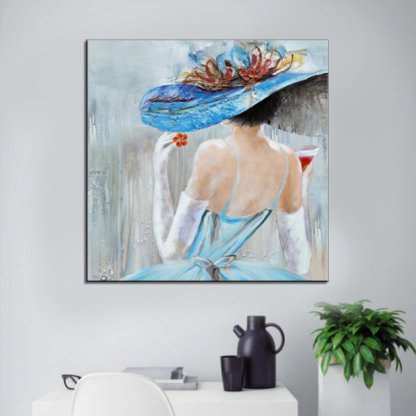 oil painting abstract ballerina  hand painted sexy girl back woman painting art picture decoration