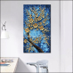 New arrival vertical version of handmade oil painting metal flower theme custom handmade oil wall painting