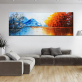 Best selling horizontal version of the world of ice and fire theme handmade oil painting custom handmade oil wall painting