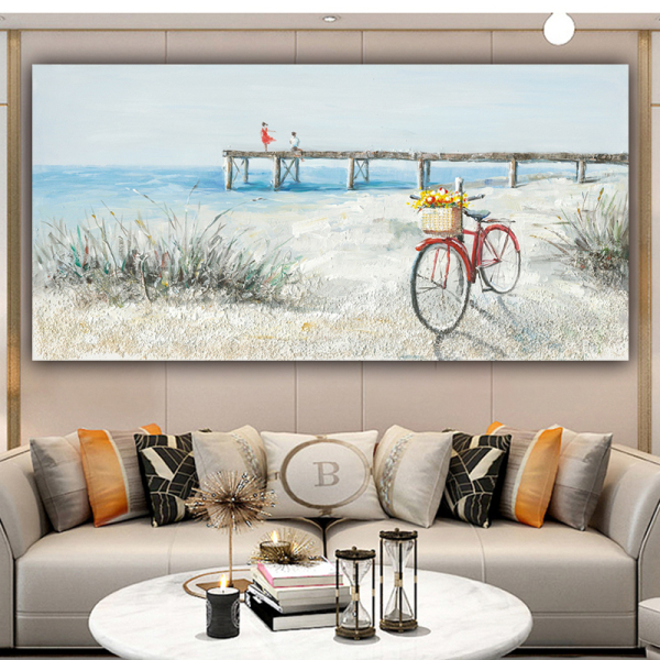 Abstract Handmade Oil Painting Landscape Wall Art Modern Paintings Cuadros Grandes Decoration Salon Living Room Mural