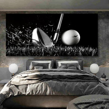 Modern decorative artworks the golf sports art printed painting, wall art poster prints art canvas painting