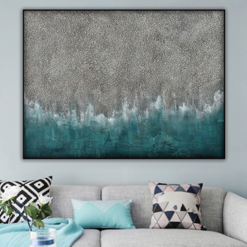 Oil Painting Kits On Canvas Abstract Coloring Art Abstract thick texture sea beach modern handmade oil painting for offcie bedro