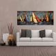 Most popular west ocean and small sailboat abstract oil painting handmade Living room wall oil painting mural