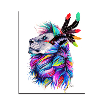 Colourful Lion Canvas Painting Wall Art Picture for Living Room Home Poster Animal Art Print Canvas No Frame Colourful Lion Canvas Painting Wall Art Picture for Living Room Home Poster Animal Art Print Canvas No Frame