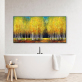 Modern Abstract Yellow Trees Picture Decoration Print Canvas Painting Art Deco Painting