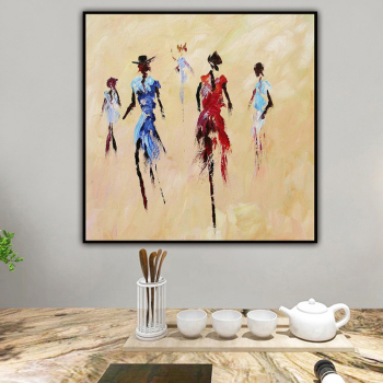 Handmade Wall Decoration A few abstract people Canvas Art Oil Painting decor wall decor