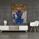 African Woman Art Paintings On the Wall Art Posters And Prints Black Hands Holding Golden Jewellery Canvas Pictures Home Decor