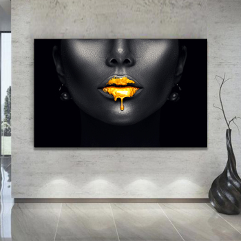 Africa hot sale wall decorative portrait frameless canvas oil painting wall painting