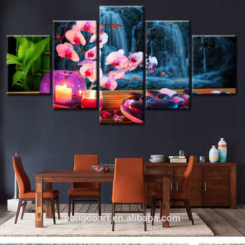 5 pièces HD fleurs chaudes peinture pour la maison mur Art décor œuvre dessiner moderne décoratif salon sans cadre peinture