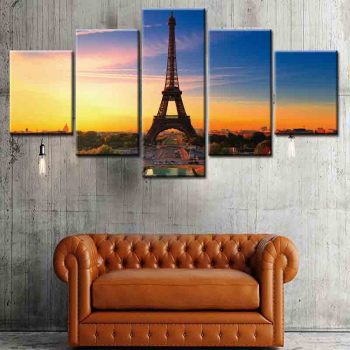 Good quality eiffel tower print theme canvas oil painting movie print canvas printing custom painting