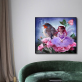 Factory direct sale cartoon girl and bird  painting children gift 5D DIY diamond painting set