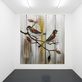New flower and bird theme handmade oil painting color painting living room wall decoration mural New flower and bird theme handmade oil painting color painting living room wall decoration mural