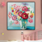 Handmade Oil Painting Canvas Abstract Oil Painting Modern Canvas Wall Art Living Room Decorative Flower Rose Painting