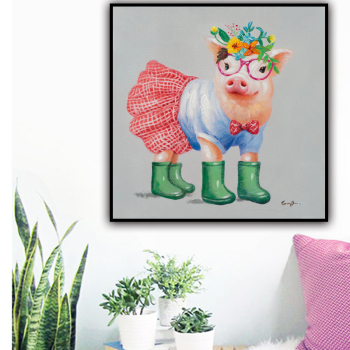 Animal Painting Design Modern Wall Art Handmade Oil Painting Print Pictures For Living Room
