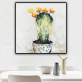 Skilled Artist Handmade High Quality Colorful Cactus Oil Painting on Canvas Green Plants Cactus Oil Painting for Living Room