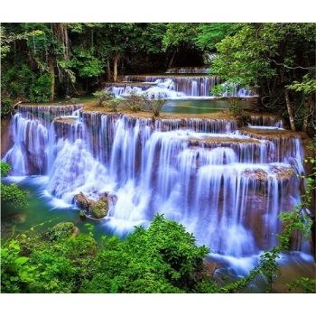 Popular DIY Acrylic Painting Simple Landscape Picture Paint By Numbers for Children