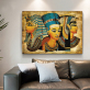 New style the Egyptian lady art printed canvas painting, hot sale home decoration art painting