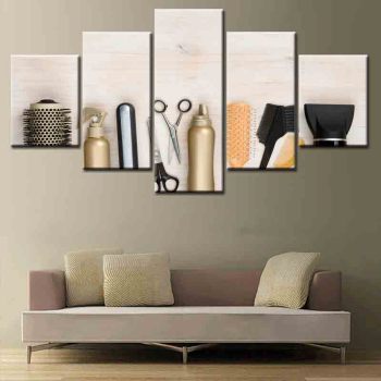 Hot popular barber's tools theme art paintings digital printing painting 3d printing service oil paintings Hot popular barber's tools theme art paintings digital printing painting 3d printing service oil paintings