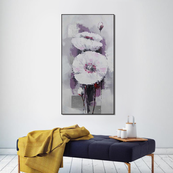 High Quality Handmade Artwork Abstract Painting Modern Canvas Flower Oil Painting For Living Room Decor