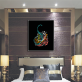 High quality custom color handmade oil artworks literal decorative canvas wall painting