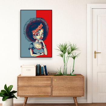Hot sale factory wholesale custom character women painting color european style printing canvas oil painting