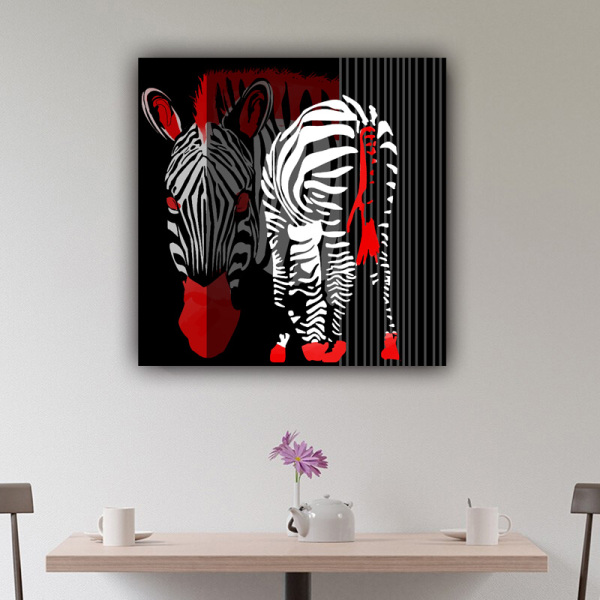 Wall hanging picture frameless animal canvas modern home decoration canvas oil painting art