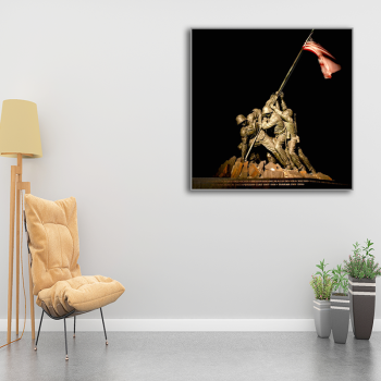 Professional made American soliders war art printed painting, CIQ CCPIT Certificate canvas painting home decor