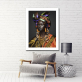 Africa person portrait picture frameless stretched painting, best short lint canvas wall decoratives painting