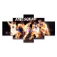 Attractive Style fire squad basketball poster canvas Art Painting, Home Decoration Print Canvas Art 5 Piece Set Painting