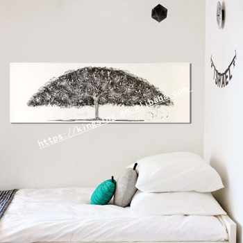 Decoration wall handmade abstract beautiful scenery landscape tree oil painting on canvas Decoration wall handmade abstract beautiful scenery landscape tree oil painting on canvas