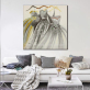 Most popular flower dress and hanger theme handmade flower oil painting kitchen wall decoration