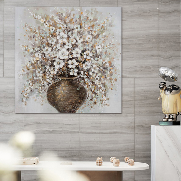 Modern Handpainted Abstract Large Tree Flower 3d Oil Painting On Canvas Home Decor Wall Art Picture For Living Room