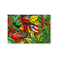 Excellent quality colorful art custom OEM printing frog canvas oil painting painting home hotel decoration