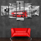 modular london picture modern unframed printed painting art wall decoration of red bus