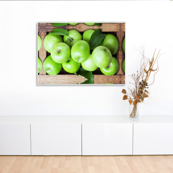 High Quality Wholesale Art Painting Green Apple Picture Custom Canvas Print Painting