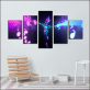 Posters Painting Modern On Canvas Home Decoration 5 Panel Anime Naruto For Living Room Wall Art Pictures HD Printed Frame