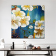 Wholesale Custom White Flower Home Accessories Canvas Painting  Handmade Oil Painting  for home decor