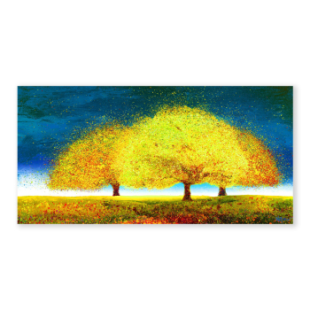 Customized OEM golden yellow trees living room bedroom decoration painting printing canvas painting Customized OEM golden yellow trees living room bedroom decoration painting printing canvas painting