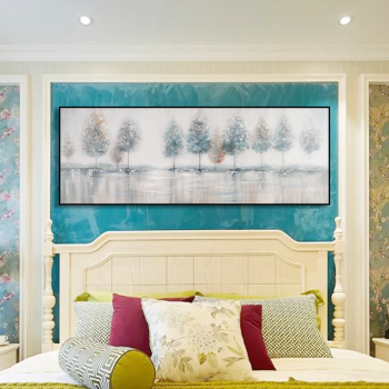 New arrival long size handmade scenic oil painting, home hotel wall decoration oil painting handmade