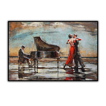 Handmade Texture Oil Painting A group of dancers dancing with the piano Abstract Art Wall Pictures for Home Office Decoration Handmade Texture Oil Painting A group of dancers dancing with the piano Abstract Art Wall Pictures for Home Office Decoration