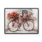 100% Handmade  Texture Oil Painting   A bicycle full of pictur Abstract Art Wall Pictures for Living Room Home Office Decoration