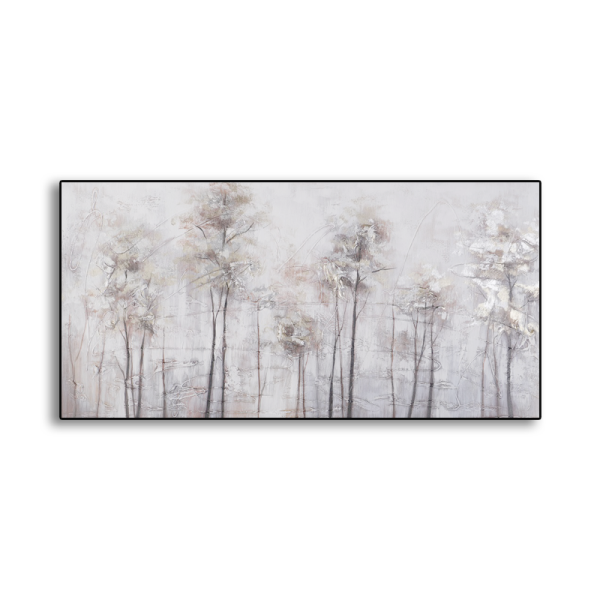 Silver Birch Painting 3D Painting Canvas Wall Art Oil Painting Wall Pictures Hand Painted Wall Art for Living Room