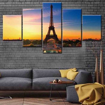 Good quality eiffel tower print theme canvas oil painting movie print canvas printing custom painting