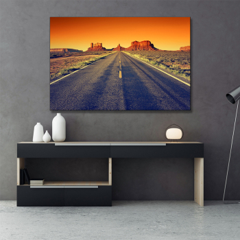 New Style adult home decoration crafts wall art printing highway landscape canvas printing painting