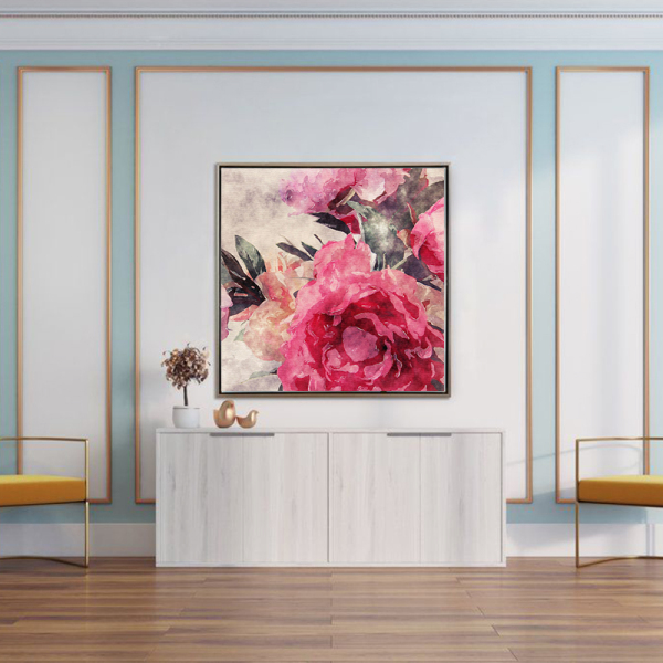 Wholesale Modern Artwork Hotel Flower Art Deco Painting Print Canvas Painting