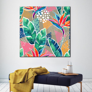 Nordic Art Print  Watercolor Cactus Canvas Painting Poster  Wall Art Pictures For Living Room Home Decor No Frame