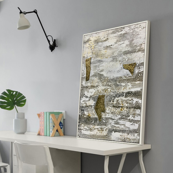 100% Handmade  Texture Oil Painting Abstract The river is floating  Art Wall Pictures for Living Room Home Office Decoration